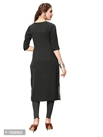 New Ethnic 4 You Women's Crepe Straight Kurta-thumb3