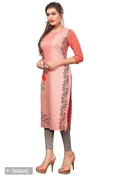 New Ethnic 4 You Women's Crepe Straight Kurta-thumb4