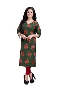 New Ethnic 4 You Women's American Crepe Straight Kurta (Combo Pack Of 2)-thumb2