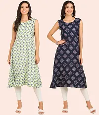 Fancy American Crepe Kurtis for Women Pack Of 2-thumb3