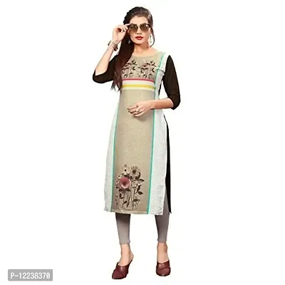 Stylish Crepe Printed Kurti For Women-thumb4