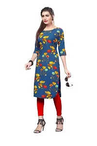 New Ethnic 4 You Women's Crepe Straight Kurta-thumb2