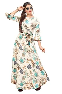 New Ethnic 4 You Women's Fit and flare Ethnic Gown-thumb4