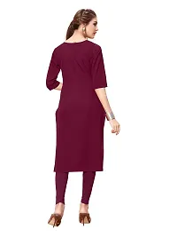 New Ethnic 4 You Women's Crepe Straight Kurta-thumb2