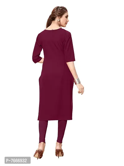 New Ethnic 4 You Women's Crepe Straight Kurta-thumb3