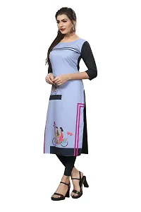 New Ethnic 4 You Women's American Crepe Straight Kurta (Combo Pack Of 2)-thumb3