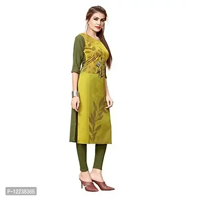 Stylish Crepe Printed Kurti For Women Pack Of 3-thumb3