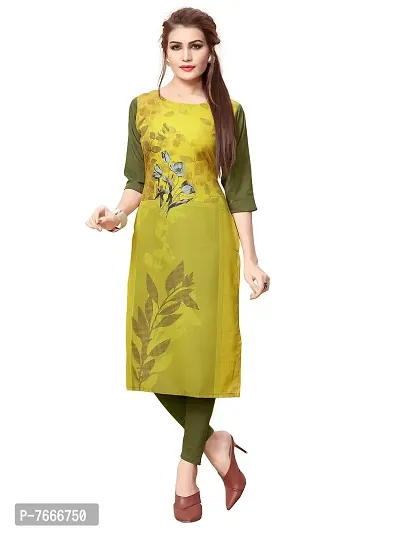 New Ethnic 4 You Women's American Crepe Straight Kurta (Combo Pack Of 2)-thumb3