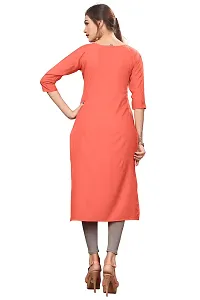 New Ethnic 4 You Women's Crepe Straight Kurta-thumb1