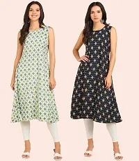 Fancy American Crepe Kurtis for Women Pack Of 2-thumb3