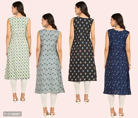 Fancy American Crepe Kurtis for Women Pack of 4-thumb2