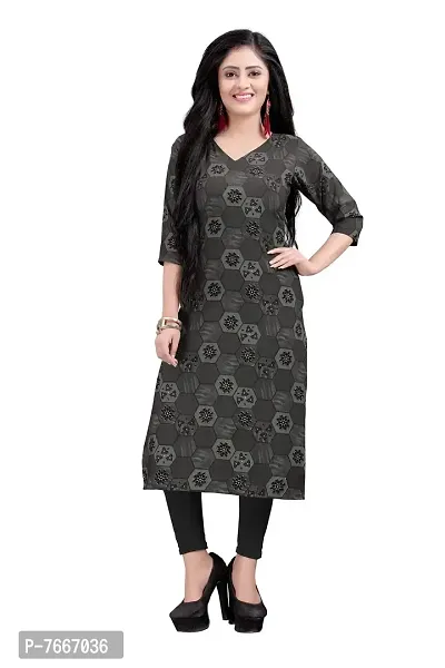 New Ethnic 4 You Women's American Crepe Straight Kurta (Combo Pack Of 2)-thumb4