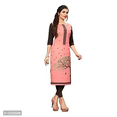 Stylish Crepe Printed Kurti For Women Pack Of 3-thumb5