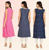 Fancy American Crepe Kurtis for Women Pack Of 3-thumb4