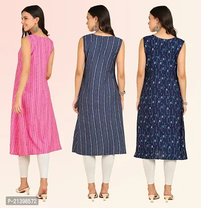 Fancy American Crepe Kurtis for Women Pack Of 3-thumb5