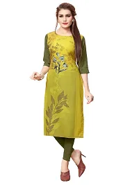 New Ethnic 4 You Women's American Crepe Straight Kurta (Combo Pack Of 3)-thumb3