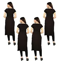 Stylish Crepe Printed Kurti For Women Pack Of 4-thumb1