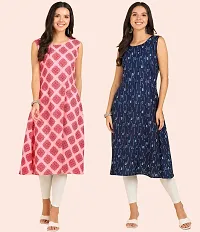 Fancy American Crepe Kurtis for Women Pack Of 2-thumb3