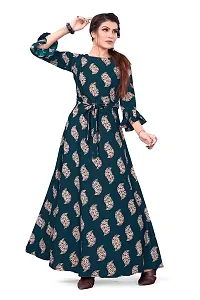 New Ethnic 4 You Womens Anarkali Gown_(Blue Color_Gw-199)-thumb4