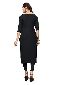 New Ethnic 4 You Women's Crepe Straight Kurta-thumb1