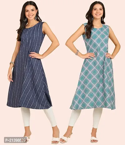 Fancy American Crepe Kurtis for Women Pack Of 2