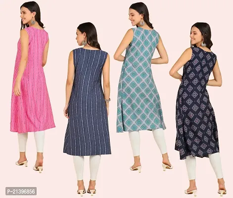 Fancy American Crepe Kurtis for Women Pack of 4