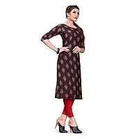 Stylish Crepe Printed Kurti For Women Pack Of 4-thumb4