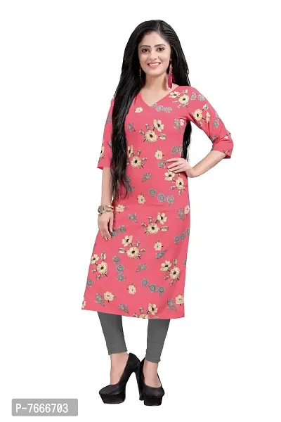 New Ethnic 4 You Women's Crepe A-Line Kurta-thumb0