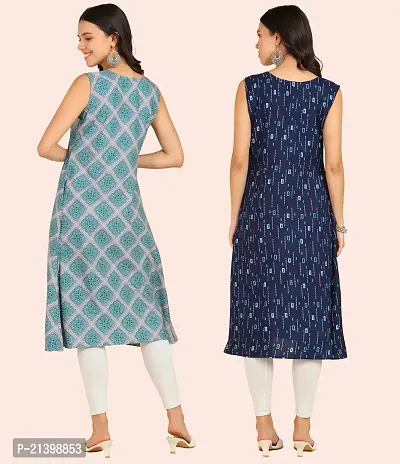 Fancy American Crepe Kurtis for Women Pack Of 2-thumb5