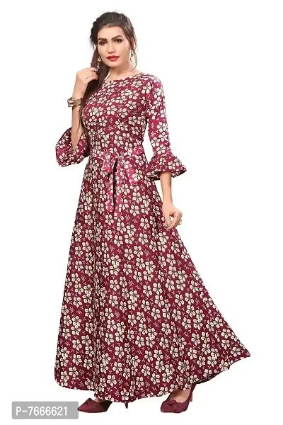 New Ethnic 4 You Women's Fit and Flare Ethnic Gown-thumb3