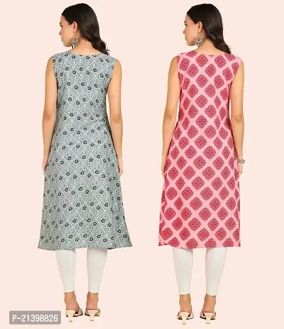 Fancy American Crepe Kurtis for Women Pack Of 2-thumb5