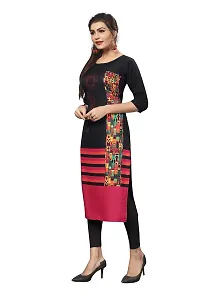 New Ethnic 4 You Women's American Crepe Straight Kurta (Combo Pack Of 2)-thumb1