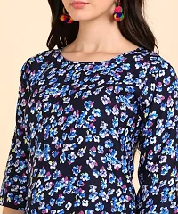 Stylish Crepe Printed Kurti For Women-thumb1