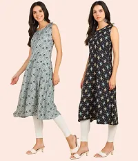 Fancy American Crepe Kurtis for Women Pack Of 2-thumb2