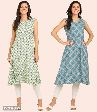 Fancy American Crepe Kurtis for Women Pack Of 2