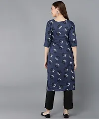 Stylish Crepe Printed Kurti For Women-thumb1