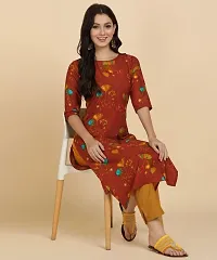 Stylish Crepe Printed Kurti For Women-thumb2