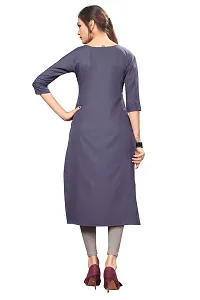 New Ethnic 4 You Women's Crepe Straight Kurta-thumb1