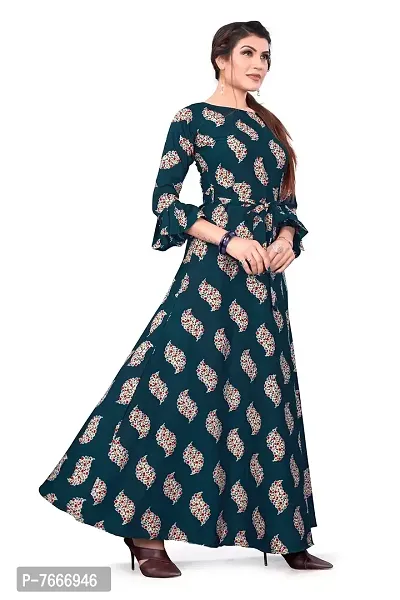 New Ethnic 4 You Womens Anarkali Gown_(Blue Color_Gw-199)-thumb3