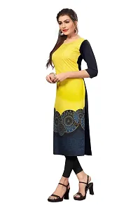 New Ethnic 4 You Women's American Crepe Straight Kurta (Combo Pack Of 2)-thumb3