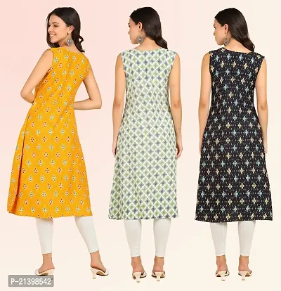 Fancy American Crepe Kurtis for Women Pack Of 3-thumb2