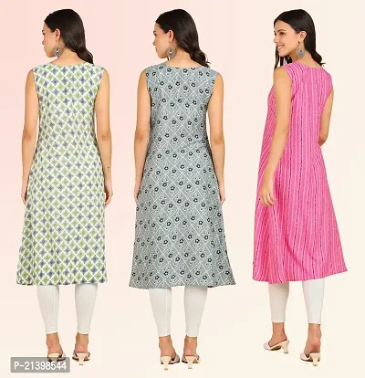 Fancy American Crepe Kurtis for Women Pack Of 3-thumb2