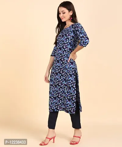 Stylish Crepe Printed Kurti For Women-thumb4