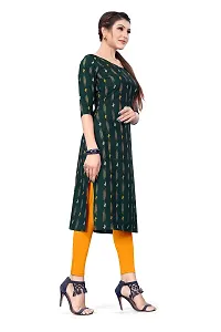 Stylish Green Crepe Kurtas For Women-thumb2