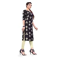 Stylish Crepe Printed Kurti For Women Pack Of 4-thumb4