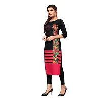 Stylish Crepe Printed Kurti For Women Pack Of 3-thumb3