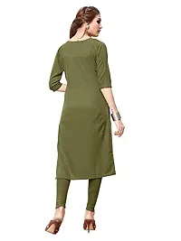 New Ethnic 4 You Women's Crepe Straight Kurta-thumb2