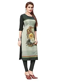 New Ethnic 4 You Women's Crepe Straight Kurta-thumb1