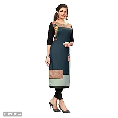 Stylish Crepe Printed Kurti For Women Pack Of 3-thumb5