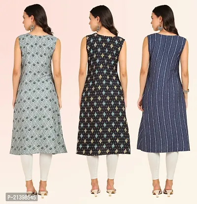 Fancy American Crepe Kurtis for Women Pack Of 3-thumb5